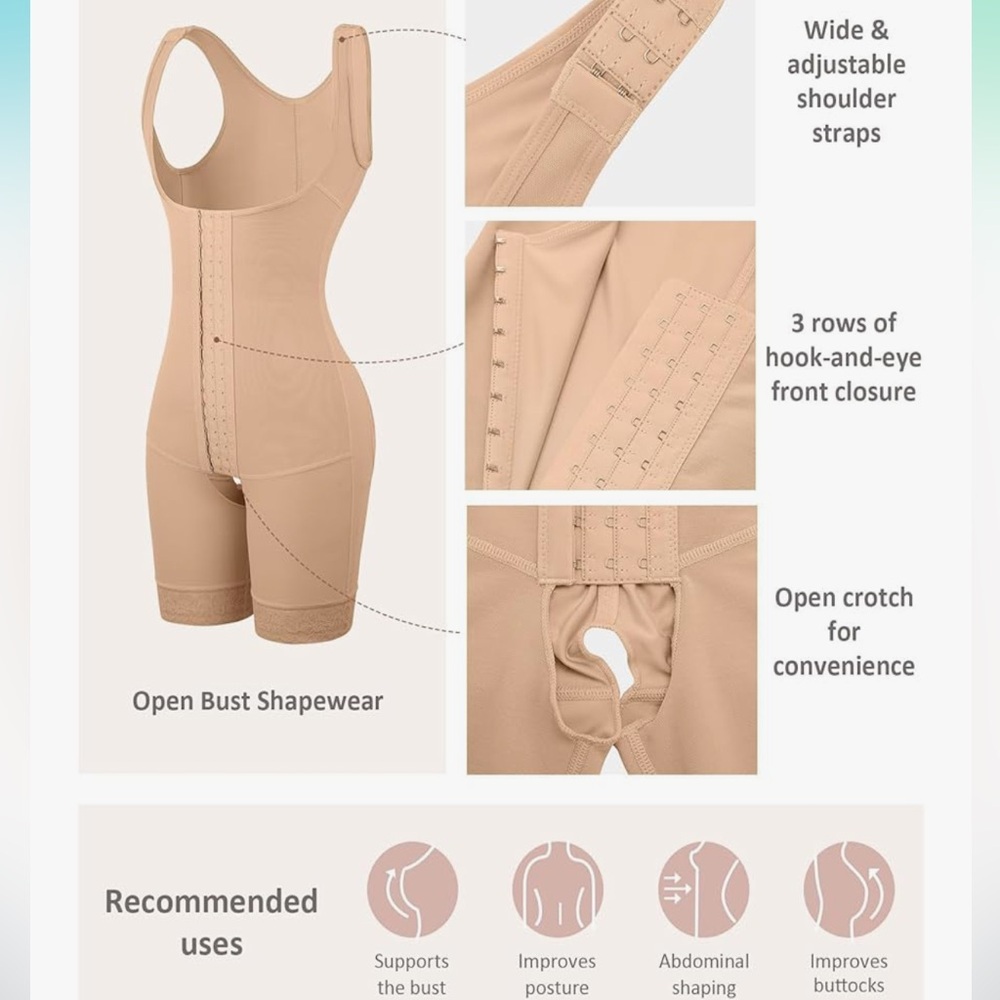 Beige Shapewear Bodysuit - Picture 5 of 5